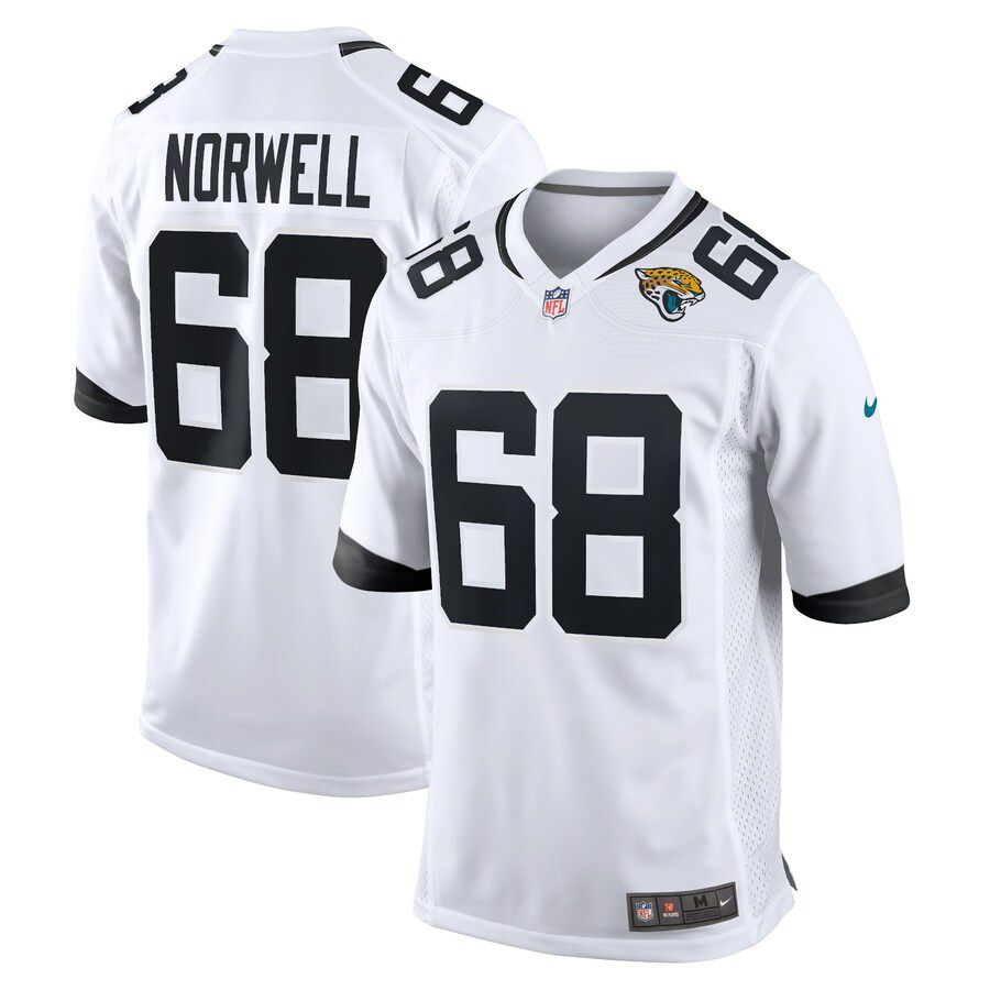 Men Jacksonville Jaguars #68 Andrew Norwell Nike White Game NFL Jersey